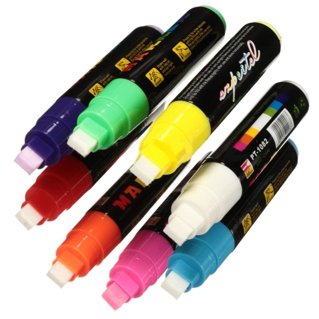 8 шт. 10 мм новый флуоресцентный маркер светодиодный доска для письма ручка мел маркер ручки