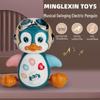 Electric Dancing Penguin Toy for Kids - Educational Music & Puzzle Activity