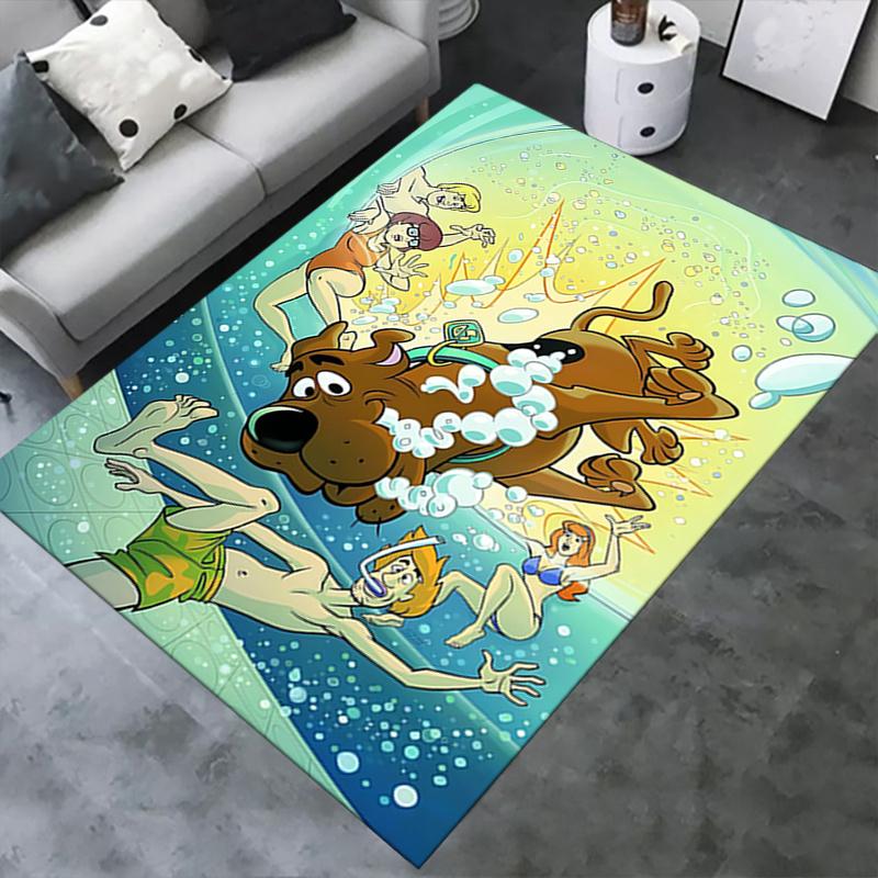 Коврик под офисное кресло Scooby-Doo для домашнего офиса, Защита пола, Нескользящие коврики для кухни, Милый коврик с мультяшным декором