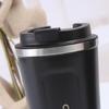 Герметичная кофейная чашка большой емкости 380/500 мл с крышкой, вакуумная термокружка с двойными стенками из нержавеющей стали