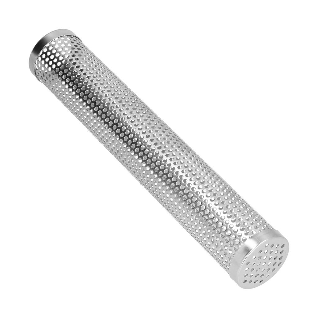 Коробка для копчения Цилиндрическая Съемная Большой вместимости Фруктовое дерево Барбекю Пеллетный копченый тубус для кемпинга на открытом воздухе L 30.6x5.3см