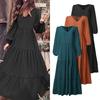 Spring and Autumn Street Temperament Women's Big Swing Dress
