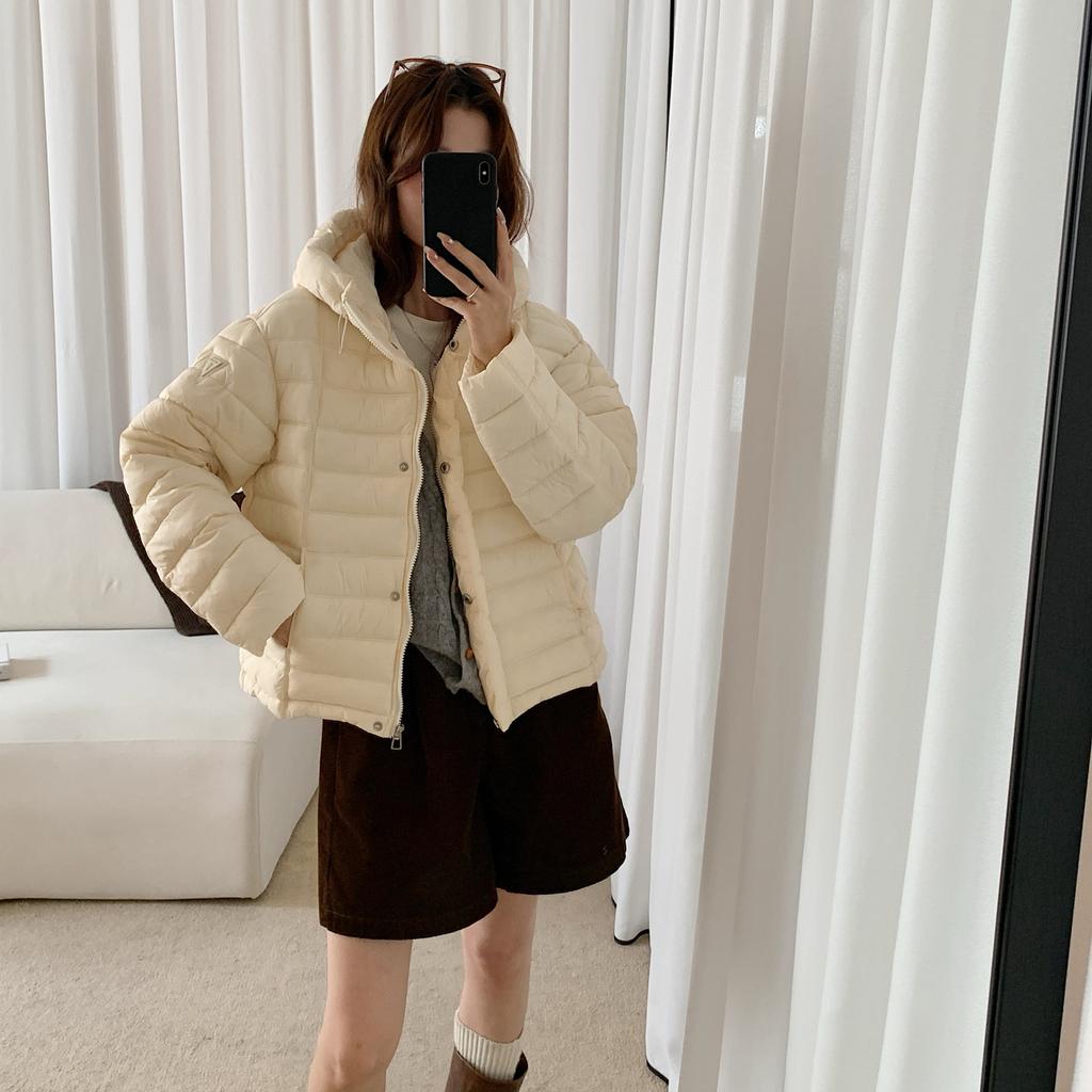 Winter new hooded versatile small padded jacket women's clothing annual fashion short ribs down padded jacket