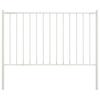 Woerden Fence Panel with Posts Steel 1.7 x 1.25 m White