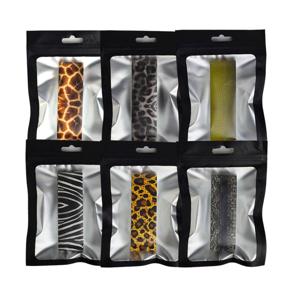 Animal Patterns Pickleball Racket Edge Sticker Shock Absorption Matte Frame Tape Tournament