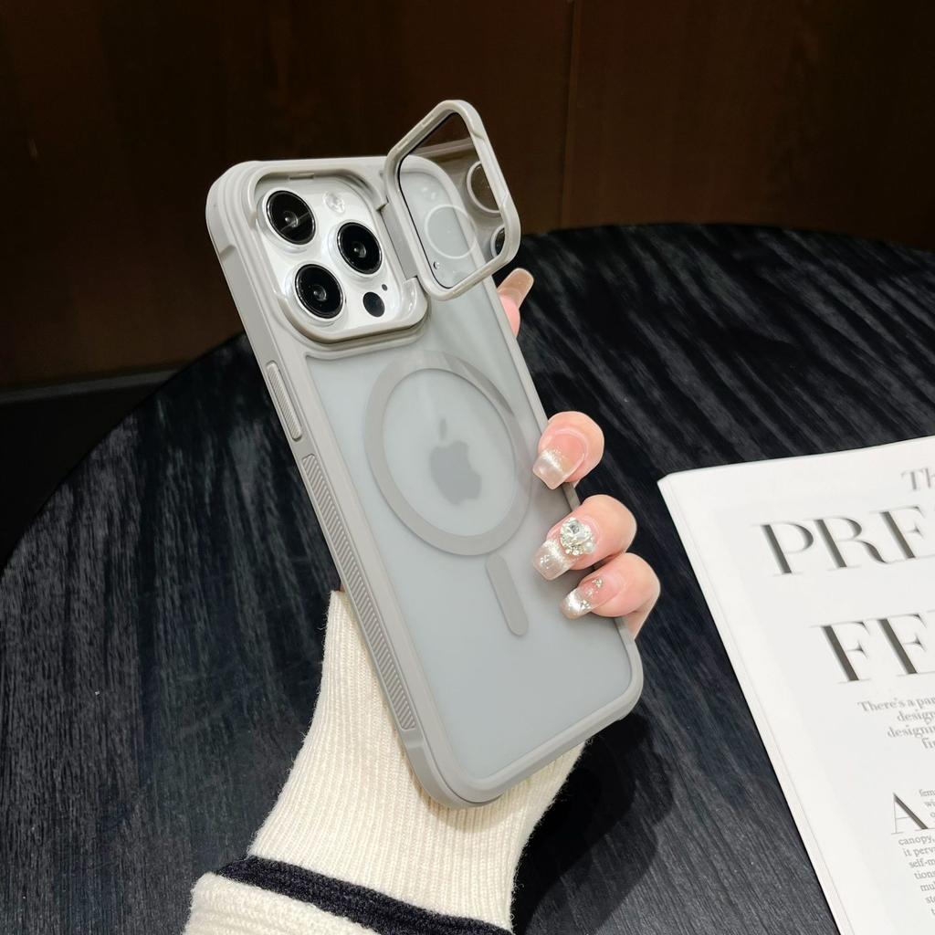 Роскошный чехол-подставка с магнитом для iPhone 16 15 14 Plus 13 12 11 16 Pro Max С защитой камеры Для Magsafe