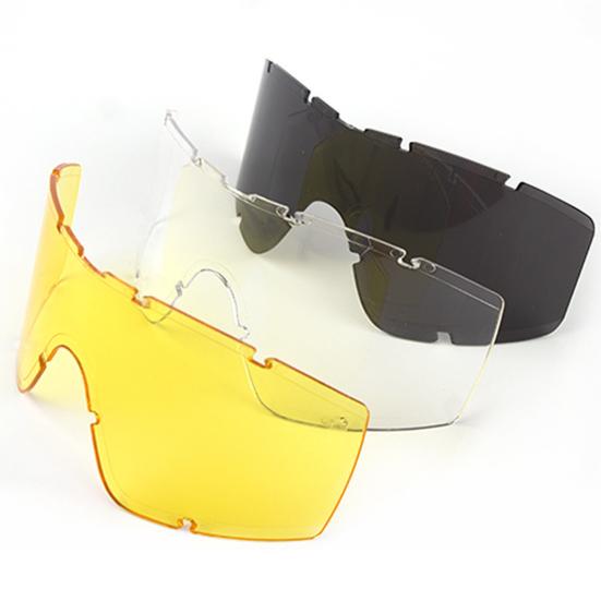 Airsoft Goggles Desert Locust Goggles Anti Fog Safety Glasses Impact Resistant Tactical Eyewear with 3 Interchangeable Lenses for Outdoor Cycling