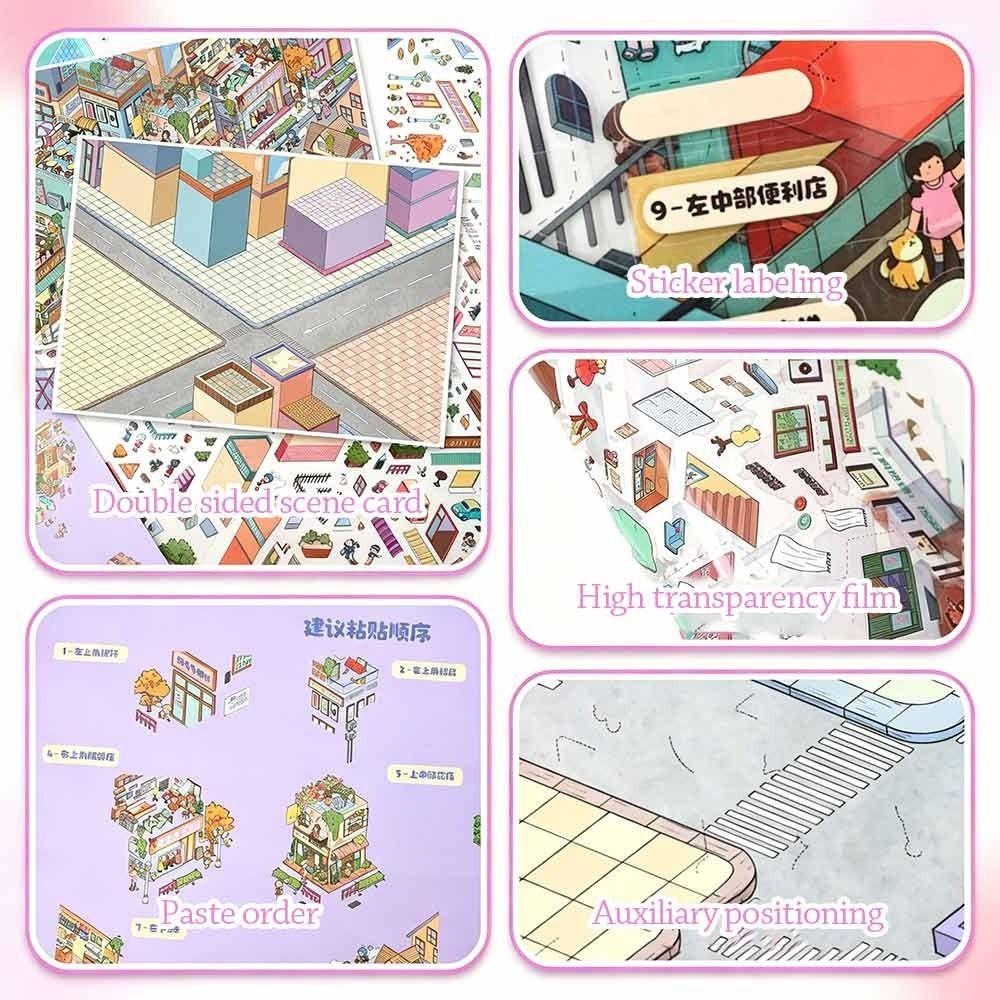 Наклейка-пейзаж Специальной Экономической Зоны DIY Дизайн DIY Карманная Сцена Домашний Декор