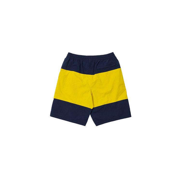 Palace X Gap Collaboration SS24 Шорты кэжуал с эластичной талией и цветными блоками Детские шорты Синий Желтый PALACE-SS24-057