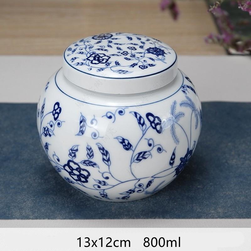 Многофункциональные герметичные контейнеры Tieguanyin, китайский синий и белый фарфор, керамика, чайница, чайный пакетик, бытовой ящик для хранения