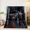 Futuristic truck design with bold orange accents and sharp contours. for all seasons blanket lunch break throw gift