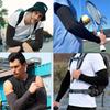3 Pairs Ice Silk Arm Sleeves, UV Protection Cooling Sleeves, Breathable Stretch Sunscreen Sleeves for Cycling & Outdoor Sports