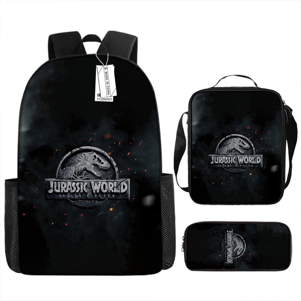 Jurassic Park European and American Retro Schoolbag First Grade~ Fourth Grade Bag Backpack