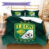 Club Leon Pattern Bedding,Quilt Set Quilt Cover Pillowcase Home Birthday Gift(1 * duvet cover + 2 * pillowcase, without core)