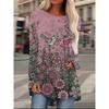 Floral Birds 3d Print Long Sleeve T-shirt Women Fashion Crewneck Long Tunic Tops Women Fall Clothing Femme Tops Y2k Style