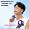 Handheld Air Conditioner Fan Rechargeable USB Wireless 100-Speed Handy Fan Ultra-Quiet Powerful Wind Digital Display For Outdoor
