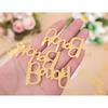 200pcs Baby Shower Confetti- Confetti Party Table Scatter, New Mum Confetti, Gold Foiled Confetti Double, Baby Sprinkle, Gender Reveal Party