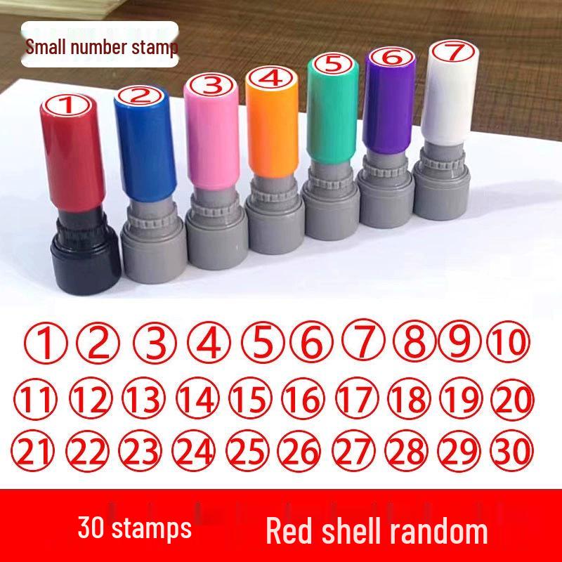 Photosensitive Stamp Set: Numbers 0-9 for Marking & Journaling