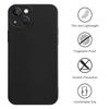 Роскошный черный чехол для iPhone 16 15 14 Pro Max Plus 13 12 11 7, Мягкий силиконовый чехол из ТПУ, Амортизирующий чехол с защитой камеры