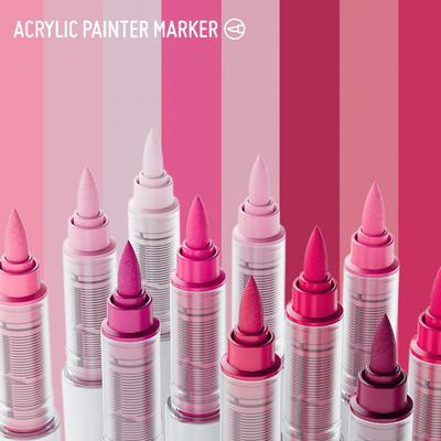 Набор из 9 акриловых маркеров для рисования, многоцветная мягкая кисть для рисования, поделок своими руками, школьных художественных принадлежностей