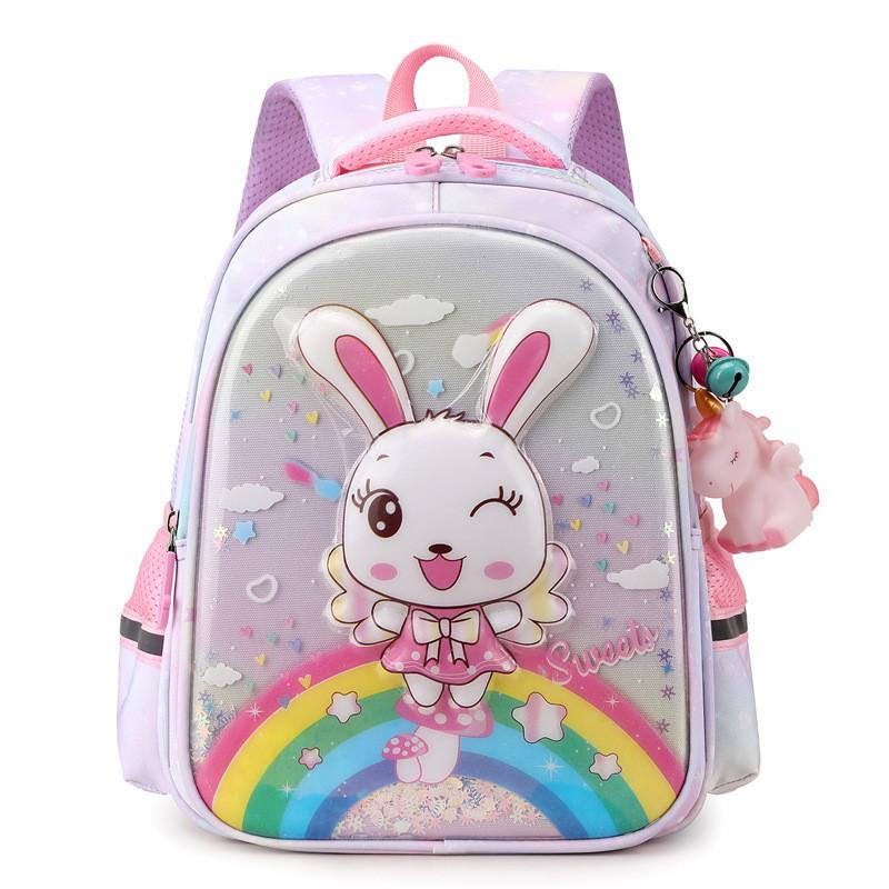 Adorable Cartoon Kids Backpack Large Capacity Nylon For Boys And Girls School Use