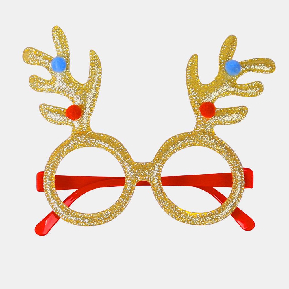 Christmas Party Eyeglass Frames: Santa, Snowman & Antler Designs for Kids