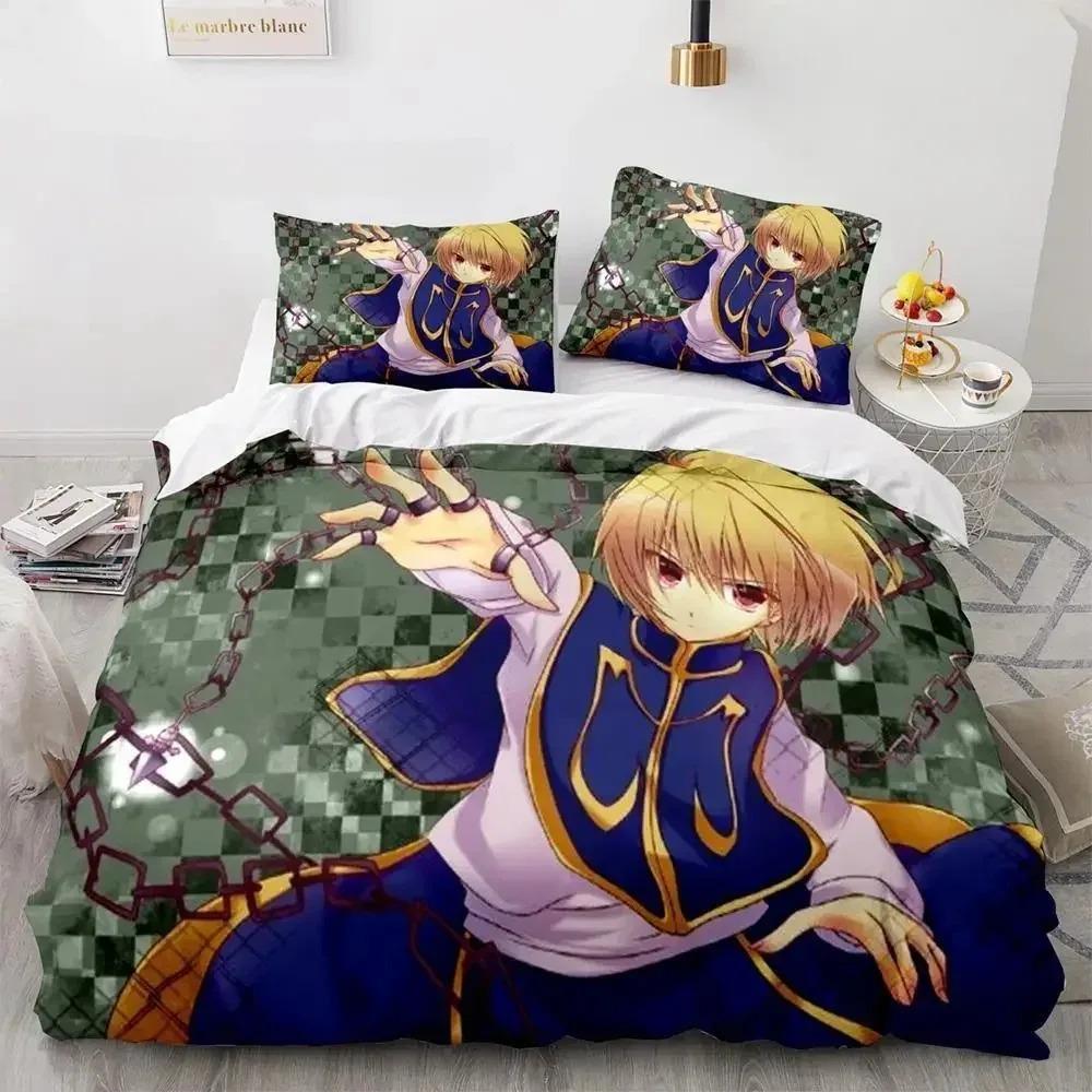 HUNTER×HUNTER Комплект постельного белья Single Twin Full Queen King Size Комплект постельного белья Aldult Kid Bedroom Duvetcover Sets bed furniture set bedroom