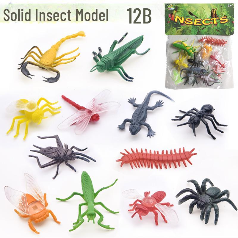 Wild Animal & Marine Insect Farm Model: Dinosaur Soft Glue Toy Set for Kids