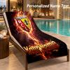 Custom Text racing club de lens Print Beach Towel Large Towel For Home Bathroom Beach