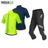 Cycling Sets WOSAWE Mens Bike Ride Short Sleeve Jersey Gel Padded Shorts Pants