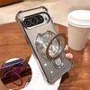 Clear Shockproof Magnetic Magsafe Bracket Case for Google Pixel 10 9 8 7 Pro XL 9A 8A 7A Soft Plating Silicone Cover