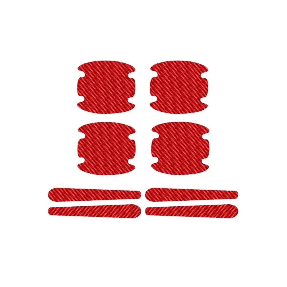 8 шт. Декоративные наклейки на автомобильную дверь, защитные наклейки на ручку двери автомобиля, универсальные внешние аксессуары для автомобиля