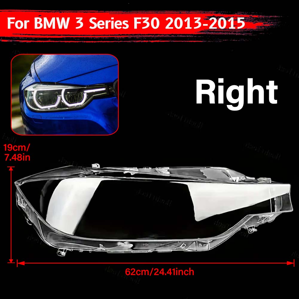 Подходит для BMW 3 серии F30 F35 Плафон 2013-2015 Защита автомобильных фар LED Фара Крышка линзы Корпус Автоаксессуары