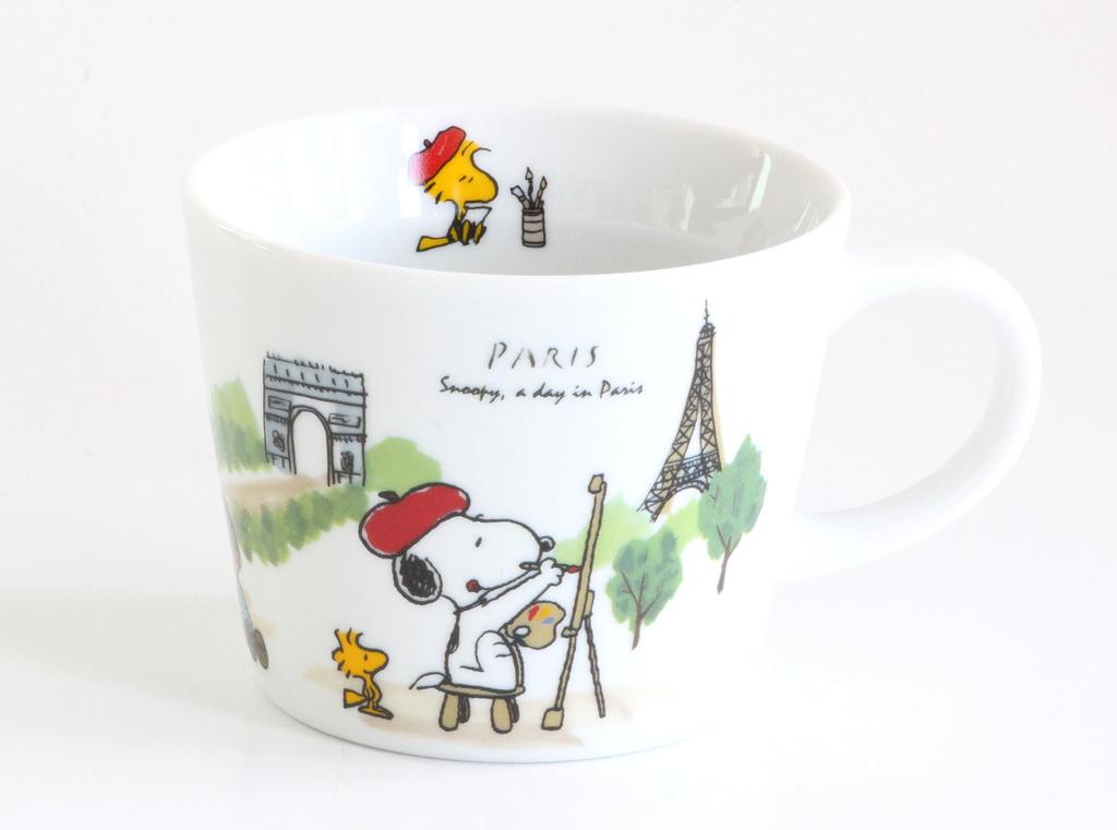 Кружка дорожная Shimizu Tougyou Snoopy, Париж, объем 370 мл, 3870051