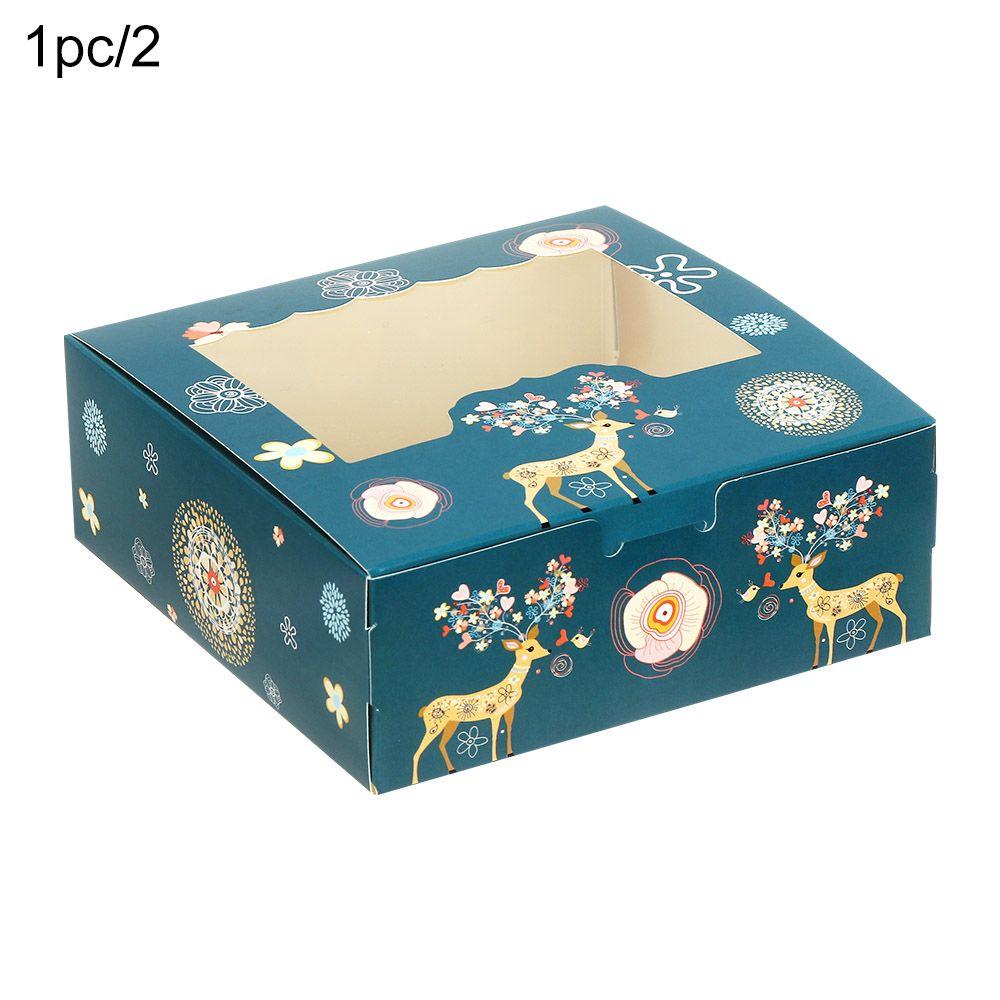 4 Cup Christmas Gift Box Gift Wrapping Box Christmas Cardboard Cake Boxes Cake Packaging Box