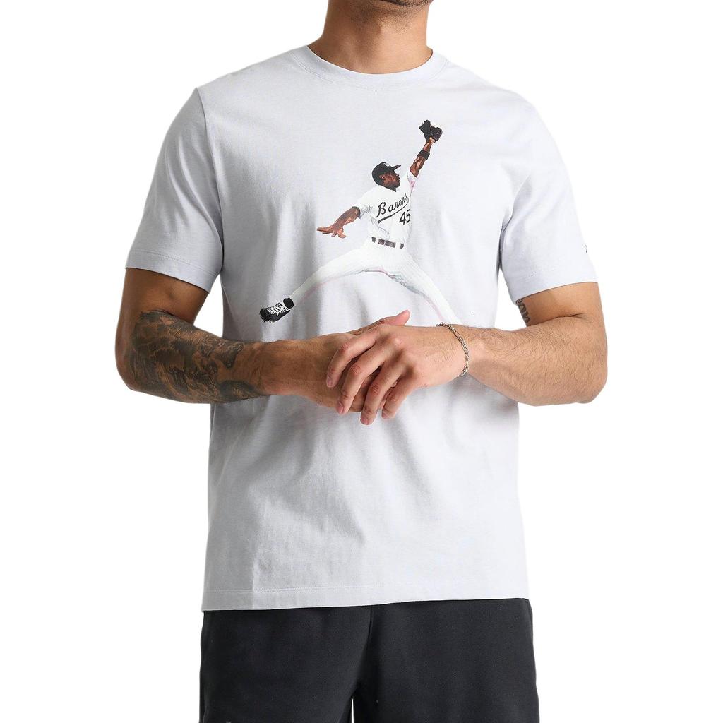 Jordan Мужская футболка с коротким рукавом и круглым вырезом Flight MVP Casual, серый цвет FN5990-043