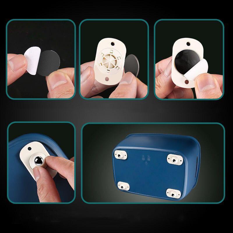 4Pcs Wheels For Furniture Stainless Steel Roller Self Adhesive Caster Home 360 Degree Load Bearing Swivel Universal Wheel ARI