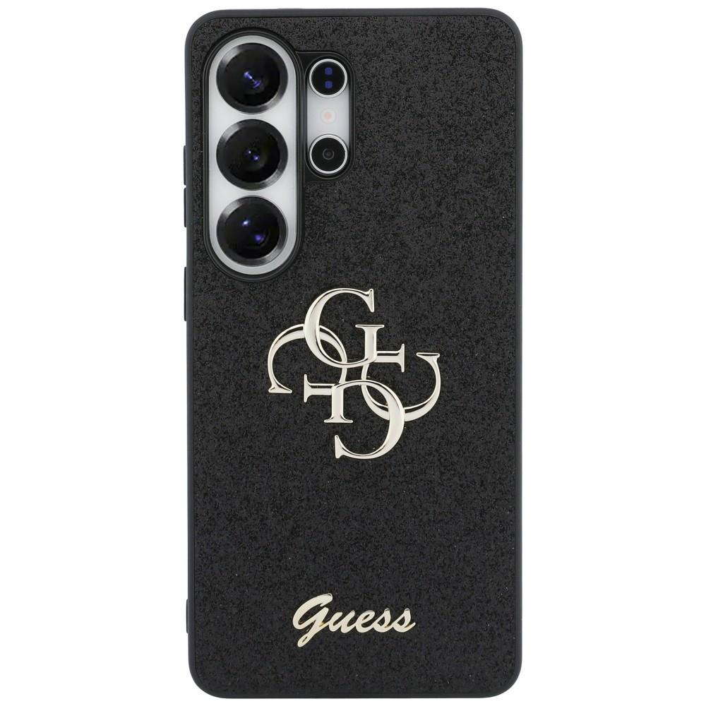 Guess Fixed Glitter Big 4G Metal Logo case for Samsung Galaxy S26 Ultra black