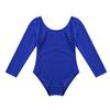 Kids Basic Long Sleeve Leotard Ballet Dance Gymnastic Bodysuit Jumpsuit Girls Activewear