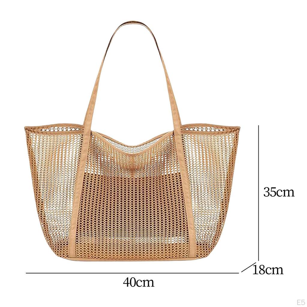 Beach Tote Bag Shoulder Storage for Women Camping Shopping Picnic