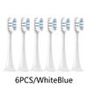 6PCS Replacement Brush Heads For XIAOMI MIJIA T300/T500/T700 Sonic Electric Tooth Vacuum Package Nozzles