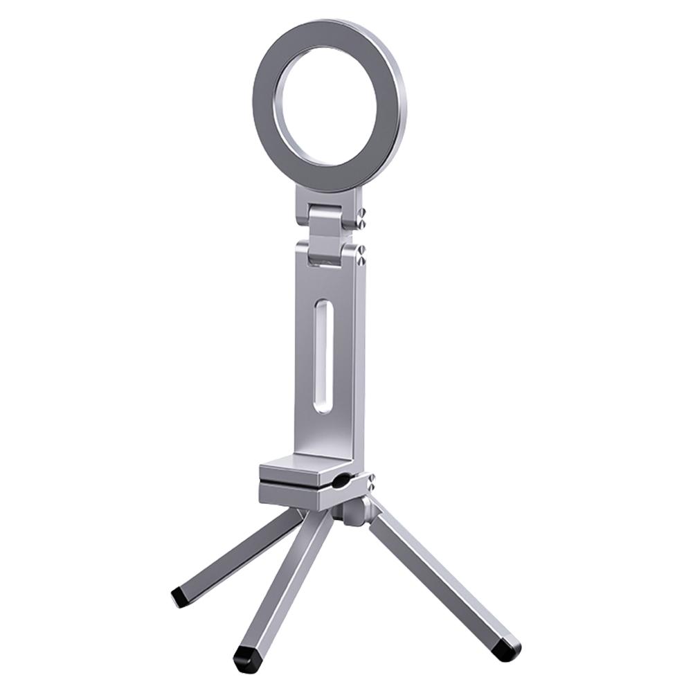 Универсальный магнитный держатель для телефона, вращающийся на 360°, портативная подставка для телефона, складной штатив, крепление MagSafe для прямых трансляций, путешествий, самолета