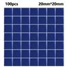 Стеклянная зеркальная наклейка толщиной 1 мм 20x20 мм Стекло Домашний декор