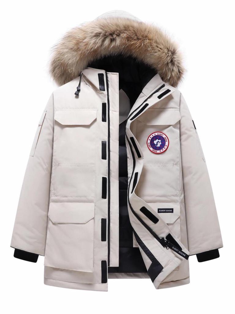 Зимняя экспедиционная парка с гусиным пухом - Утепленная большого размера рабочая одежда для мужчин и женщин