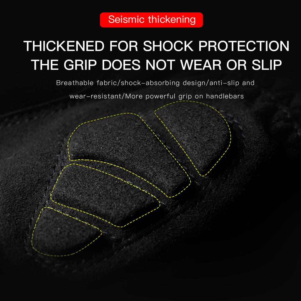 Зимние водонепроницаемые велосипедные перчатки для спорта на открытом воздухе, бега, мотоцикла, лыж, флисовые перчатки с сенсорным экраном, нескользящие теплые полные пальцы