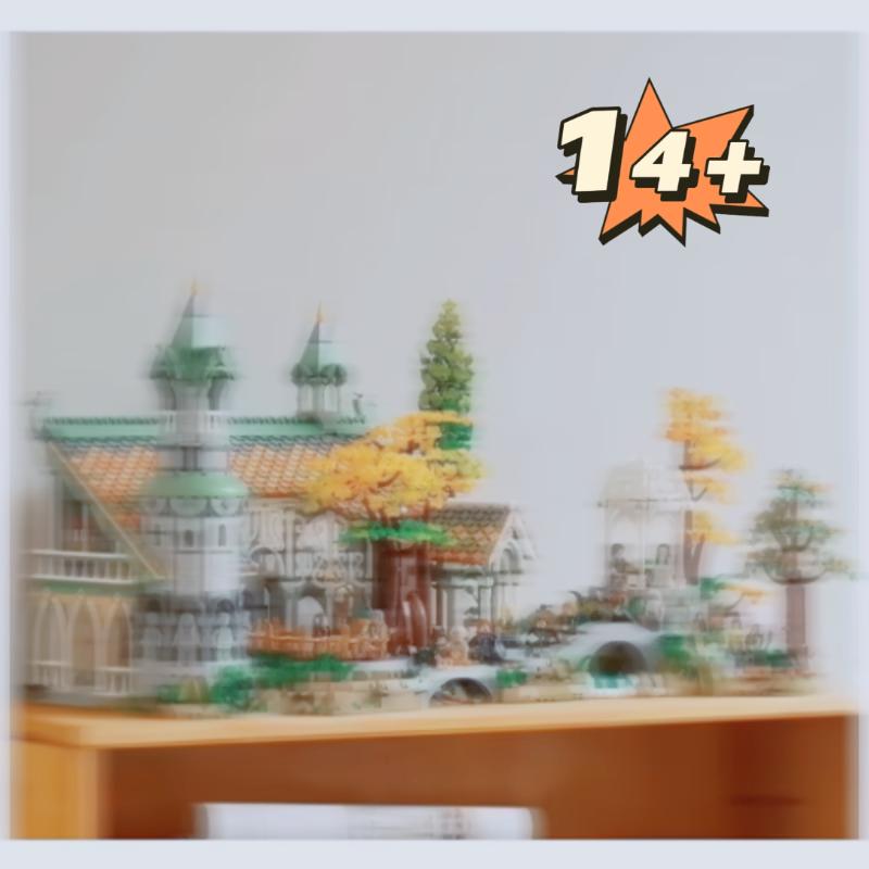 6167 деталей Замок Башня Долина Строительные Блоки DIY Кирпичики MOC-10316 Уличный Пейзаж Домашний Декор Украшение Игрушки Подарок на День Рождения Рождество