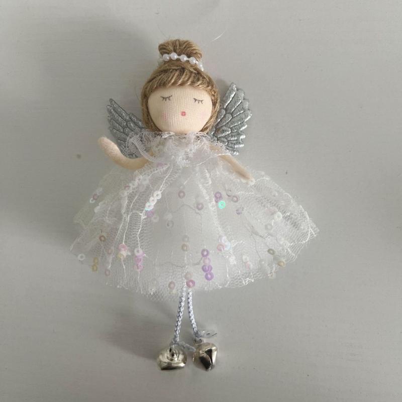 Festival Cloth Angel Hanging Doll Decoration Soft Edges Easy Install Holiday Wedding Birthday Party Decorative Accent