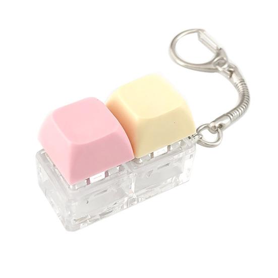 Клавиатура Игрушка-антистресс Бесшумная Клавиатура-брелок для снятия стресса со светодиодной подсветкой Кнопка Декомпрессии Щёлкалка для пальцев Сенсорная игрушка для взрослых