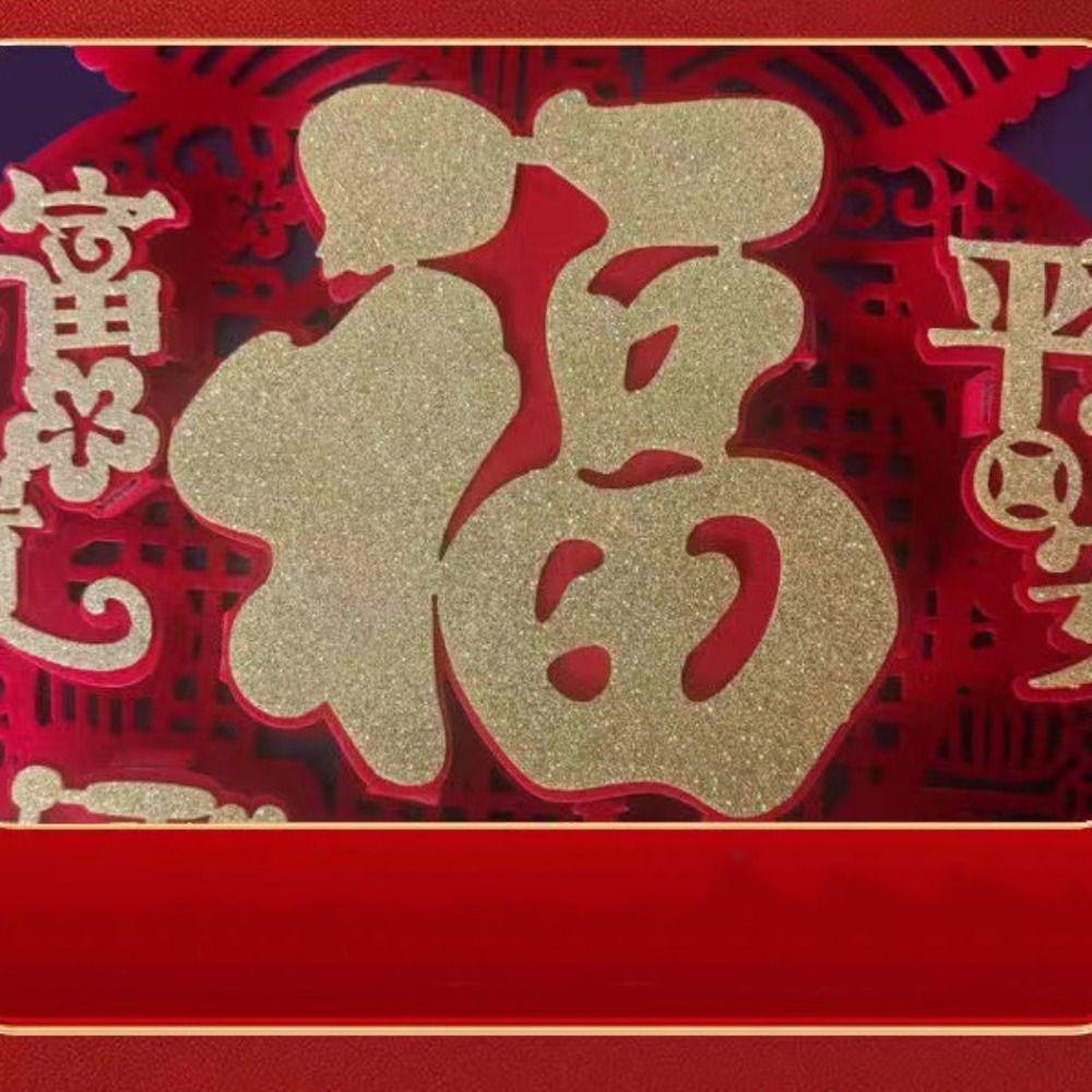 Creative New Year Ornaments Reusable Spring Festival Pendant Blessing Hanging Decoration  Gifts