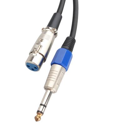 Стерео мужской - XLR женский аудио микрофонный удлинительный кабель для акустической системы или другого профессионального звукозаписи 6,35 мм кабель, усилитель, микрофон,